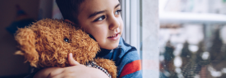 Child with teddy bear